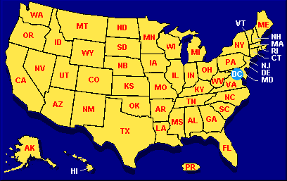 Digital Yellow Pages US/PR map